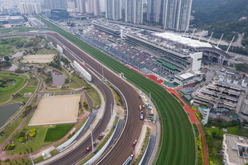 Sha Tin racecourse in Hong Kong
