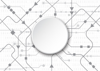 High tech technology geometric