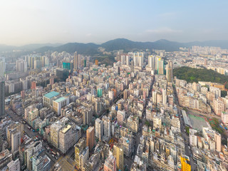 Fototapeta premium Miasto miejskie w Hongkongu