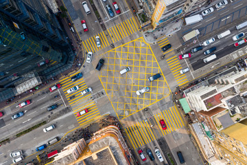 Traffic in Hong Kong city