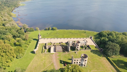 Aerial Photo of Shanes Castle Co. Antrim Northern Ireland - obrazy, fototapety, plakaty