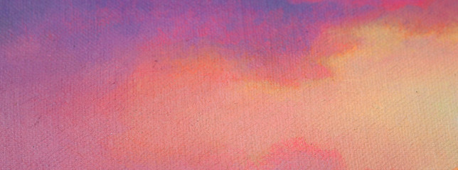 Painting Abstract background with textured soft sky after sunset