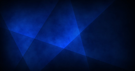 Deep blue background with rays and glow