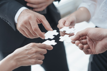 Business Teamwork The success of the organization's professional team collaboration and leadership....