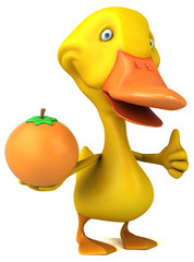Fun duck - 3D Illustration