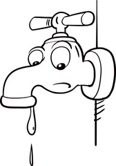 Water Tap Drawing