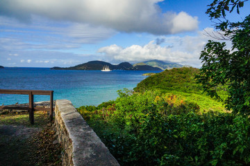 Annaberg Walking Trail in Virgin Islands National Park on the island of St. John, United States
