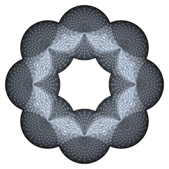 3D Bild - Rosette - Textur - transparenter Background