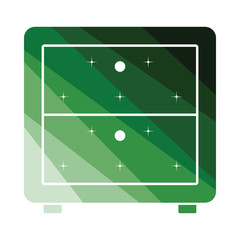 Bedroom nightstand icon