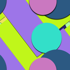 Flat material design - Creative vector trend seamless