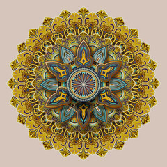 Flower motif pattern design