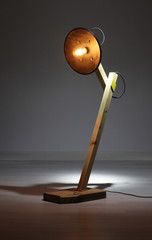Handmade wooden lamps from eco materials