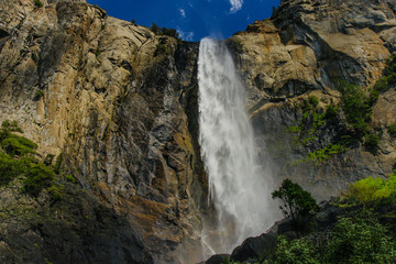 Bridalveil Fall in Yosemite National Park in California, United States