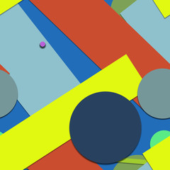 Flat material design - Creative vector trend seamless