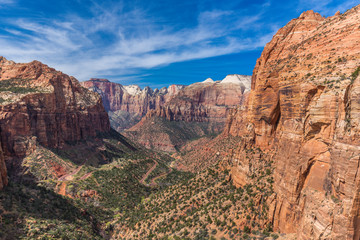 Naklejka premium Canyon Overlook in Zion National Park in Utah, United States
