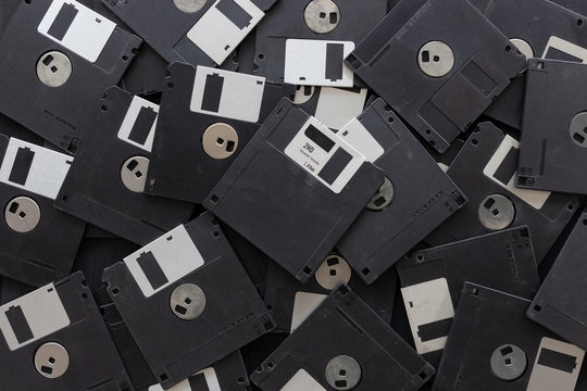 blank floppy disks  background