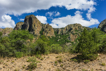 Chisos Mountains in Big Bend National Park in Texas, United States