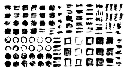Dirty ink texture collection.