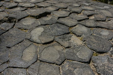 Devil's Postpile in Devil's Postpile National Monument in California, United States