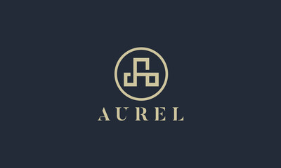 Obraz premium Roman letter A logo