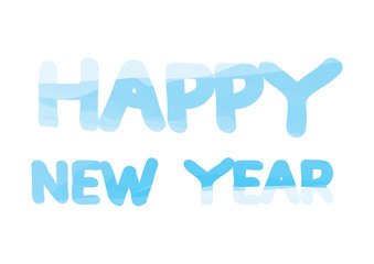 new year illustration word