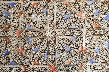 Mosaic detail in Bardo Museum, Tunisia