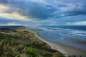 Coastal Dunes near the city of Florence in Oregon, United States