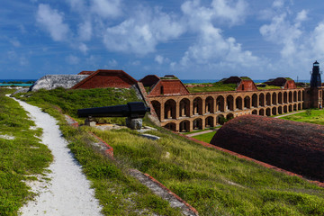 Fort Jefferson Interior in Dry Tortugas National Park in Florida, United States