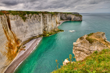 Obraz premium Küste von Etretat (Étretat), Frankreich