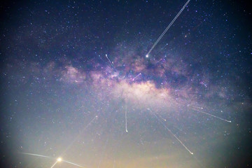 Zoom in explode to center of milky way / Close up to milky way