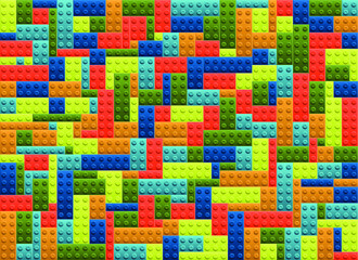 Connects blocks colorfull mosaic