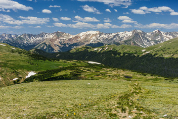 Gore Range Overlook in Rocky Mountain National Park in Colorado, United States