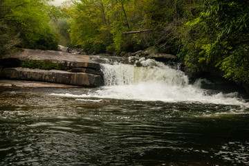 Hidden Falls in Pisgah National Forest in North Carolina, United States