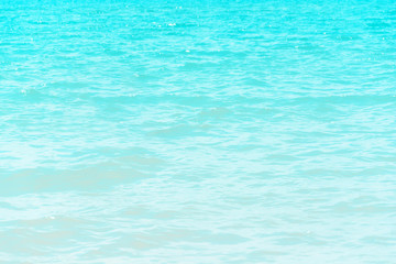 View of turquoise water of sea. Travel and relax concept