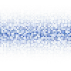Blue  dots on white background