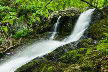 Lands Run Falls in Shenandoah National Park in Virginia, United States