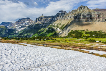 Logan Pass in Glacier National Park in Montana, United States