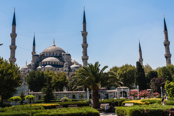 Fototapeta na wymiar Sultan Ahmed Mosque (Blue Mosque), Istanbul