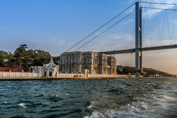 The Beylerbeyi Palace and 15 July Martyrs Bridge, Istanbul