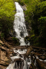 Mingo Falls on the Qualla Indian Reservation in North Carolina, United States