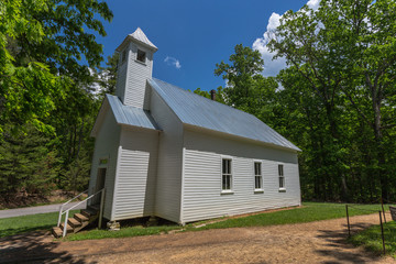 Missionary Baptist Church in Cades Cove in Great Smoky Mountains National Park in Tennessee, United States