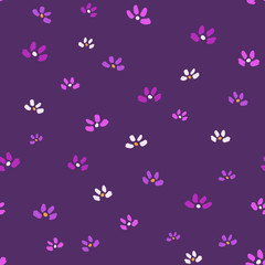 Cute Flower Pattern. Endless Background. Seamless