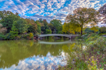 Fototapeta premium Bow bridge,Central Park, New York Cit