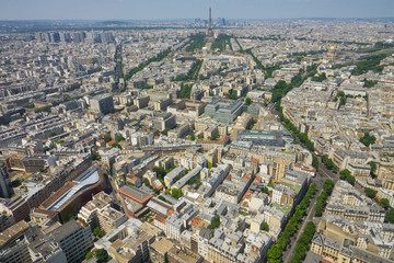 Vue Aérienne de Paris, tour Eiffel