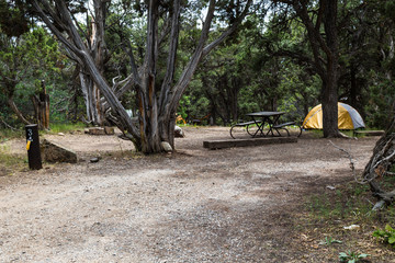 Fototapeta premium North Rim Campground in Black Canyon of the Gunnison National Park in Colorado, United States