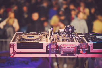 DJ Mixing Console