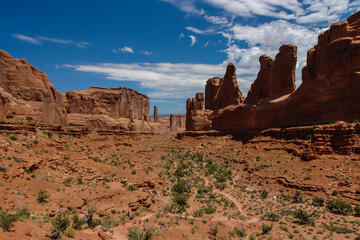Fototapeta premium Park Avenue in Arches National Park in Utah, United States