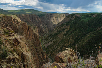 Pulpit Rock in Black Canyon of the Gunnison National Park in Colorado, United States