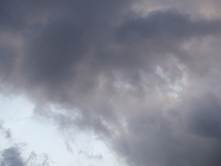 Fototapeta na wymiar Beautiful, cumulus clouds in the blue sky