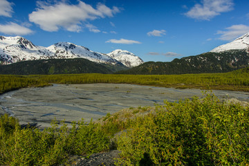 Resurrection River in Kenai Fjords National Park in Alaska, United States